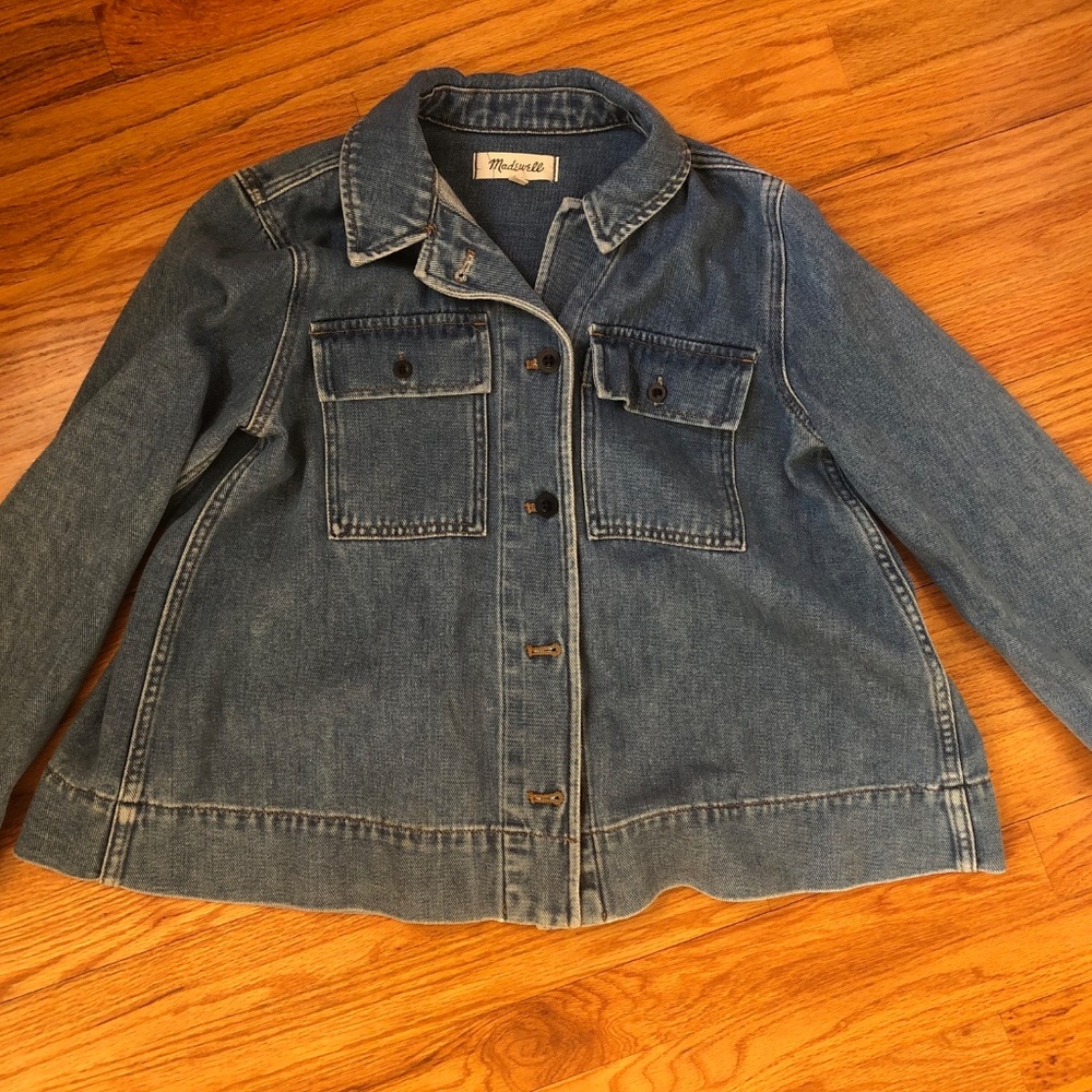 Madewell Northward Cropped Army Jacket in Iggy Was